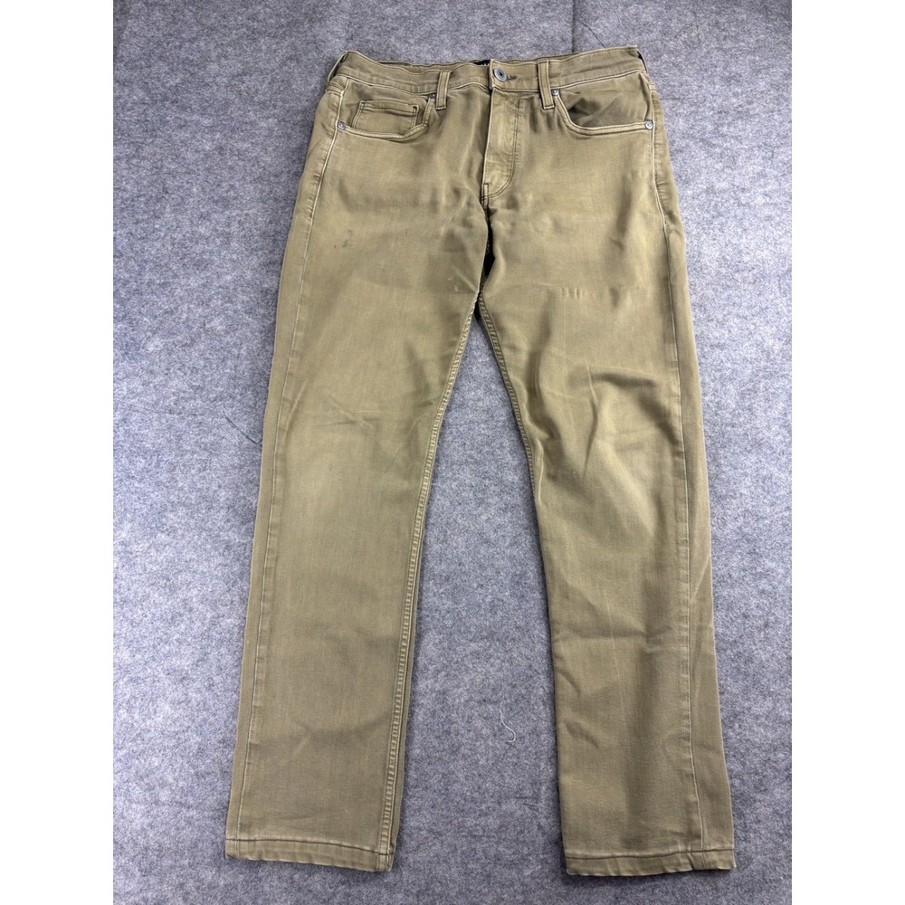 PAIGE Lennox Jeans Men's 31 (31x28.5) Stretch Straight Leg‎ Fits Khaki